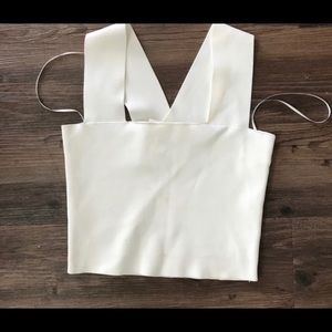 Bandage white crop top